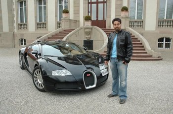 Alborz in a Lamborghini