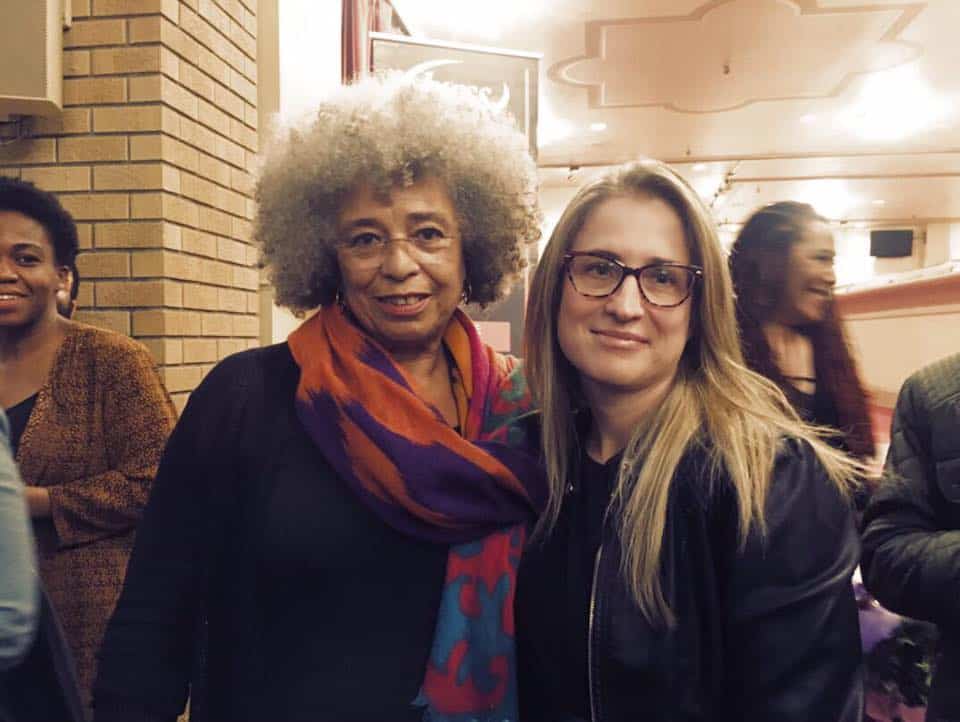 Alice Seba with Angela Davis