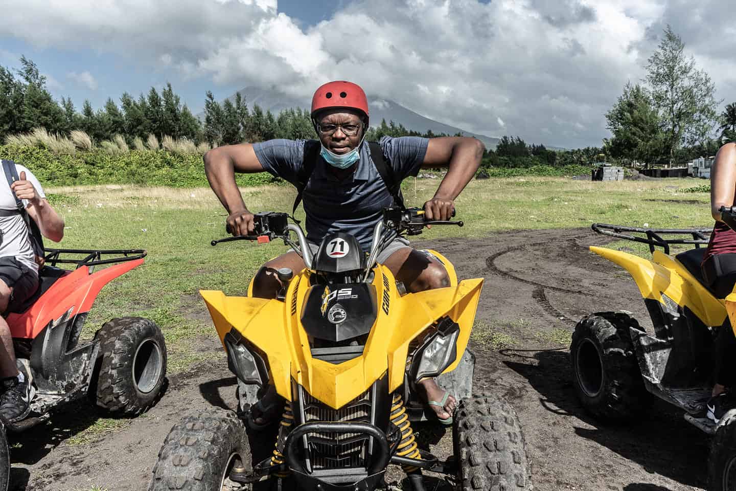 Kerwin McKenzie on a quad bike